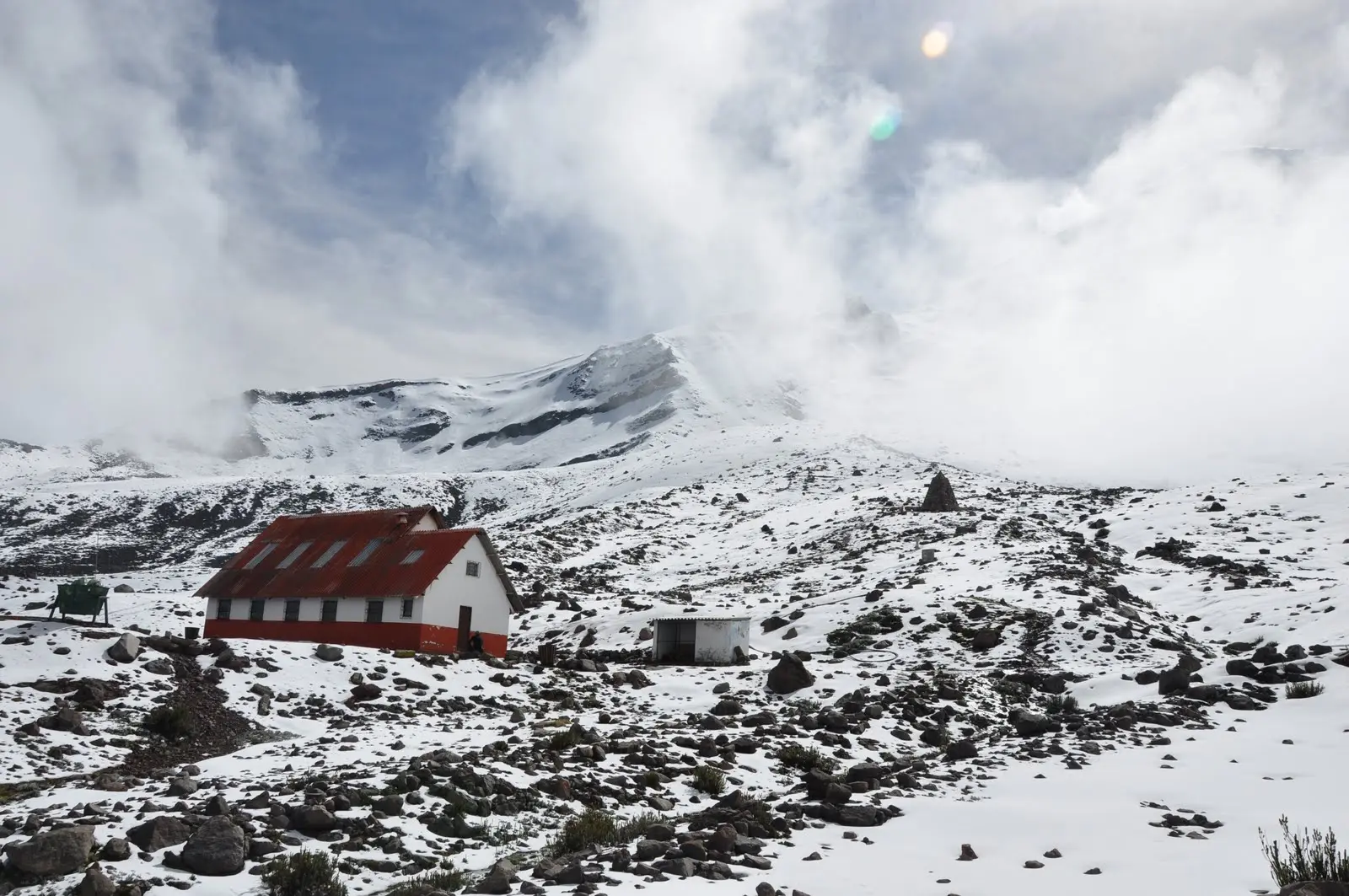 instalacion de refugio whymper